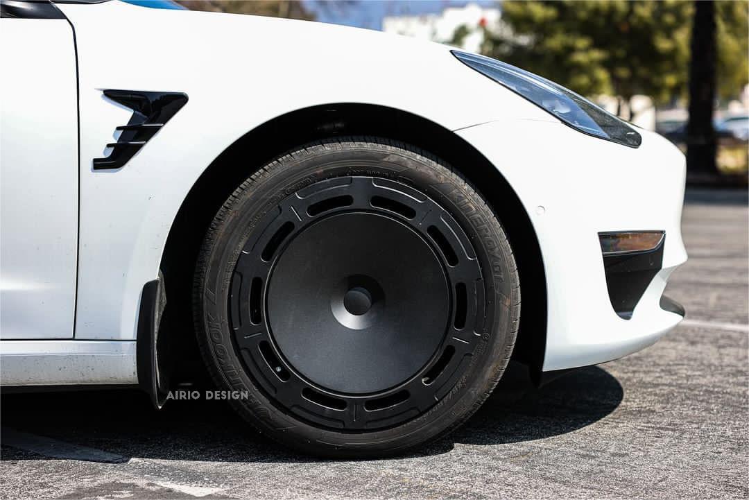 A1-23 Samurai Black Aerodisc wheel covers for Tesla Model 3 18" Model Y 19"