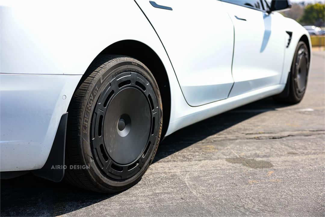 A1-23 Samurai Black Aerodisc wheel covers for Tesla Model 3 18" Model Y 19"