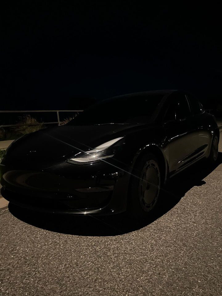 A1-23 Samurai Black Aerodisc wheel covers for Tesla Model 3 18" Model Y 19"