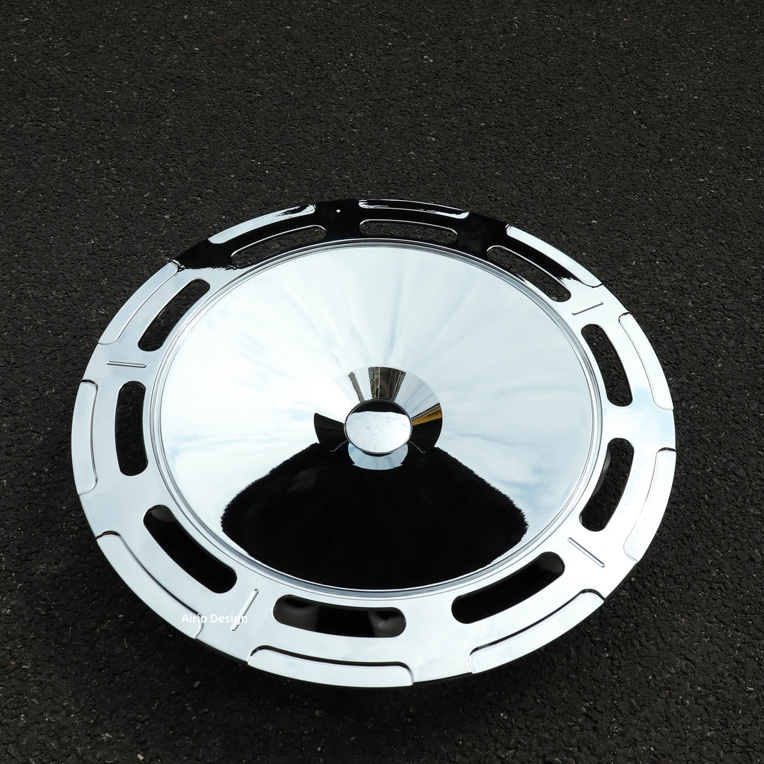 A1-38 Chorme Chrysalis Tesla wheel covers for Model Y 19" Model 3 18" hubcaps a set 4 pcs