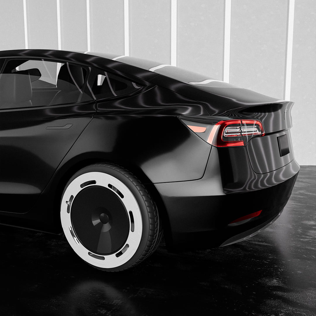 B9  Panda color black&white aerodisc Tesla wheel covers for Model 3 18‘’ Model Y 19‘’ hubcaps