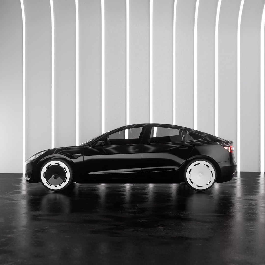 B9  Panda color black&white aerodisc Tesla wheel covers for Model 3 18‘’ Model Y 19‘’ hubcaps