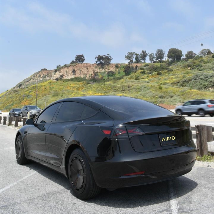 A1-23 Samurai Black Aerodisc wheel covers for Tesla Model 3 18" Model Y 19"