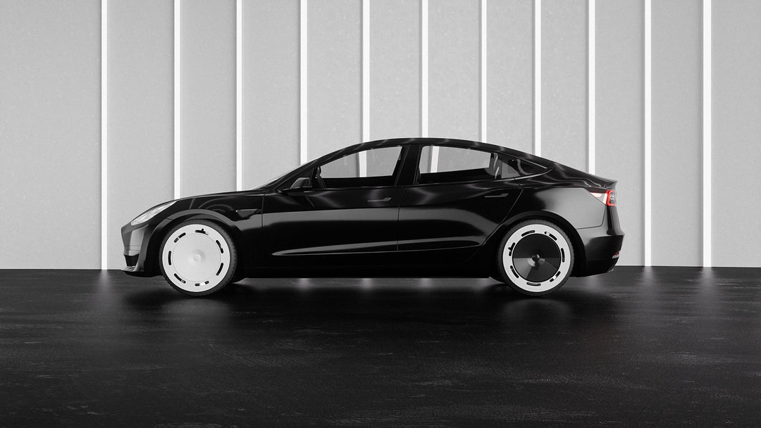 B9  Panda color black&white aerodisc Tesla wheel covers for Model 3 18‘’ Model Y 19‘’ hubcaps