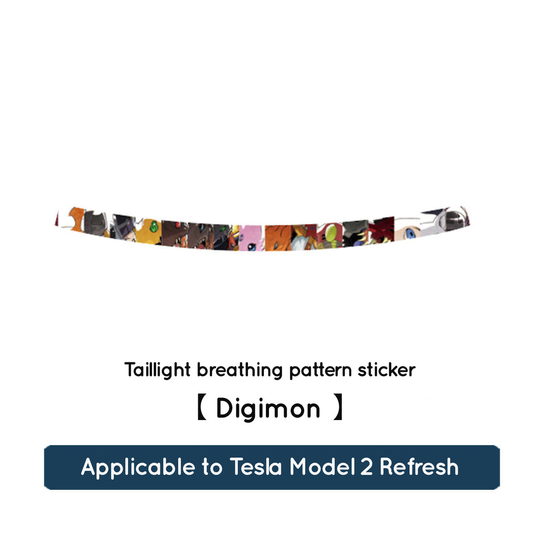 'Light and Shadow' taillight Decorative Decals for Tesla Model Y / YL (Refresh)