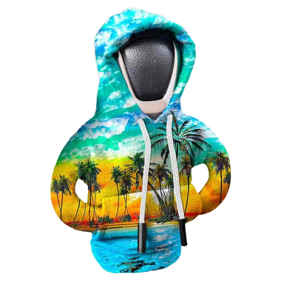 Mini sweat à capuche E1-3 pour pommeau de levier de vitesse universel, gadgets mignons pour intérieur automobile