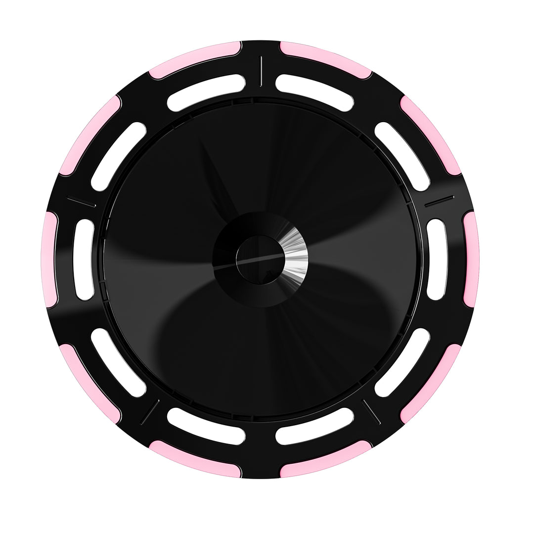 Enjoliveurs de roue Tesla Aerodisc roses et noirs B8 pour modèle Y 19'' modèle 3 18''