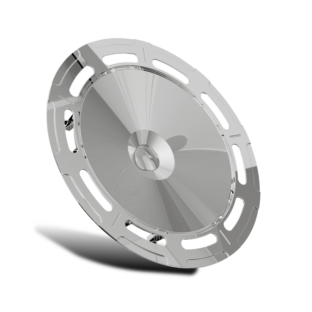 B2 Chrome chrysalis Tesla Aerodisc wheel cover 18" for Tesla Model 3 hubcaps a set 4 pieces
