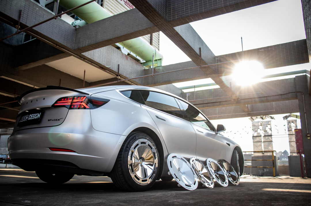 Enjoliveurs de roue Tesla C3 Chorme Chrysalis pour modèle Y 19" un ensemble de 4 pièces