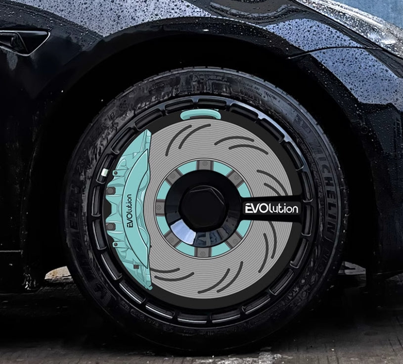 A3-2 Tesla Aero wheel covers for Model Y 19" 20" or Model 3 18" hubcaps a set 4 pcs