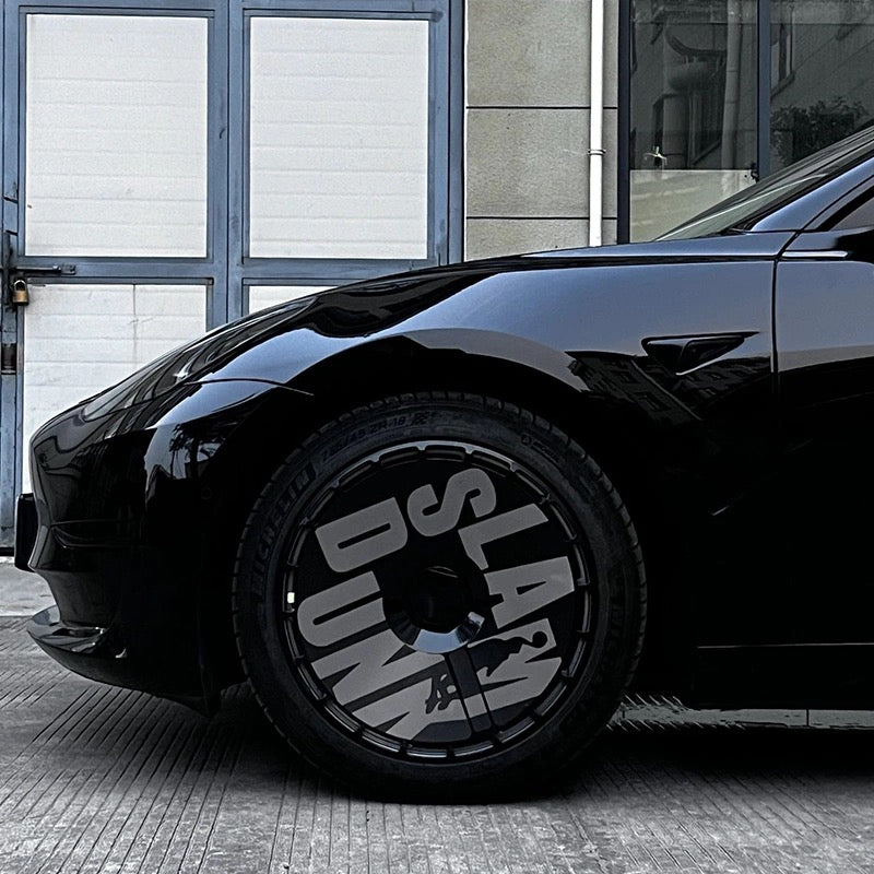A6 Tesla Aero wheel covers for Model Y 19" 20" or Model 3 18" hubcaps UV printing
