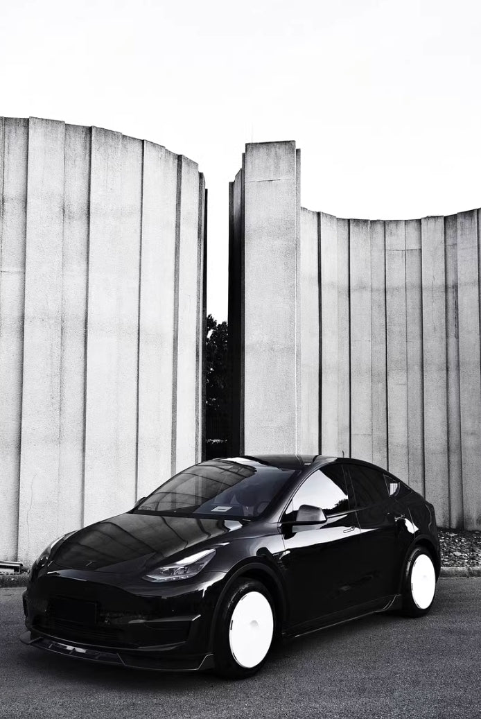 Airio Design - Enjoliveurs noirs et blancs pour enjoliveurs Tesla Model Y 19" un jeu de 4 pcs