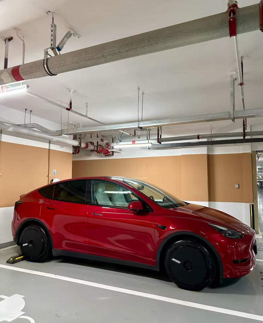 Airio Design - Enjoliveurs noirs et blancs pour enjoliveurs Tesla Model Y 19" un jeu de 4 pcs