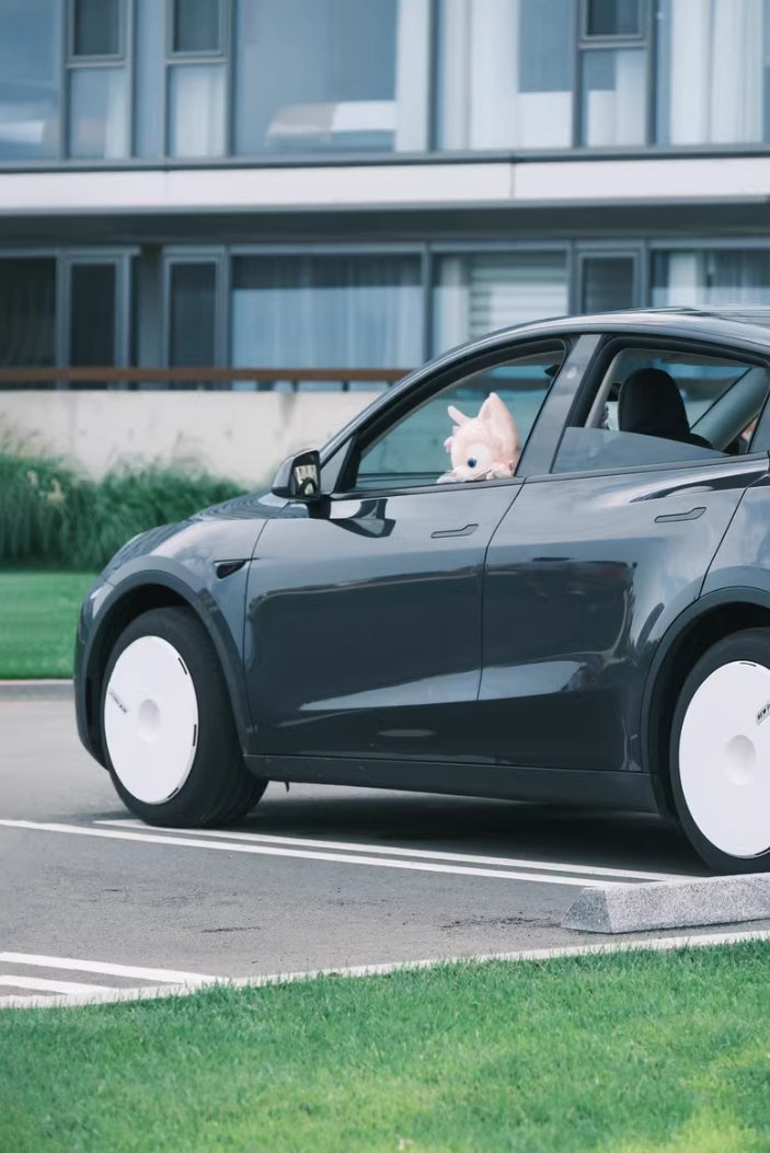 Airio Design - Enjoliveurs noirs et blancs pour enjoliveurs Tesla Model Y 19" un jeu de 4 pcs