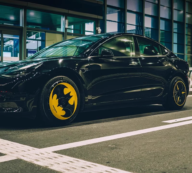 A2-32 Bat Tesla wheel covers for Model 3yxs 21" 20" 19" 18"