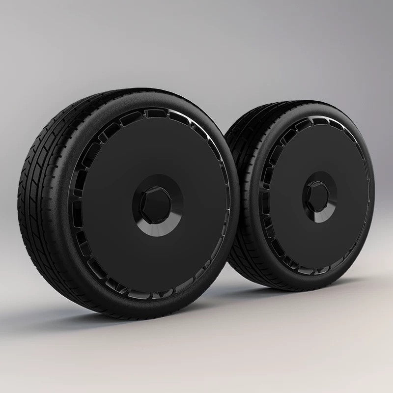 A1-3 Black/White Tesla wheel covers for Model 3YSX 21" 19" 20" hubcaps