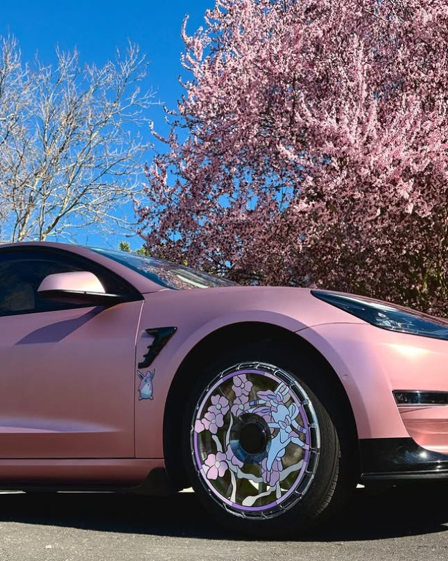 A1-31 Customized link  UV printing Tesla Aero wheel covers for Model 3YXS 3yxs 21" 20" 19" 18" hubcaps