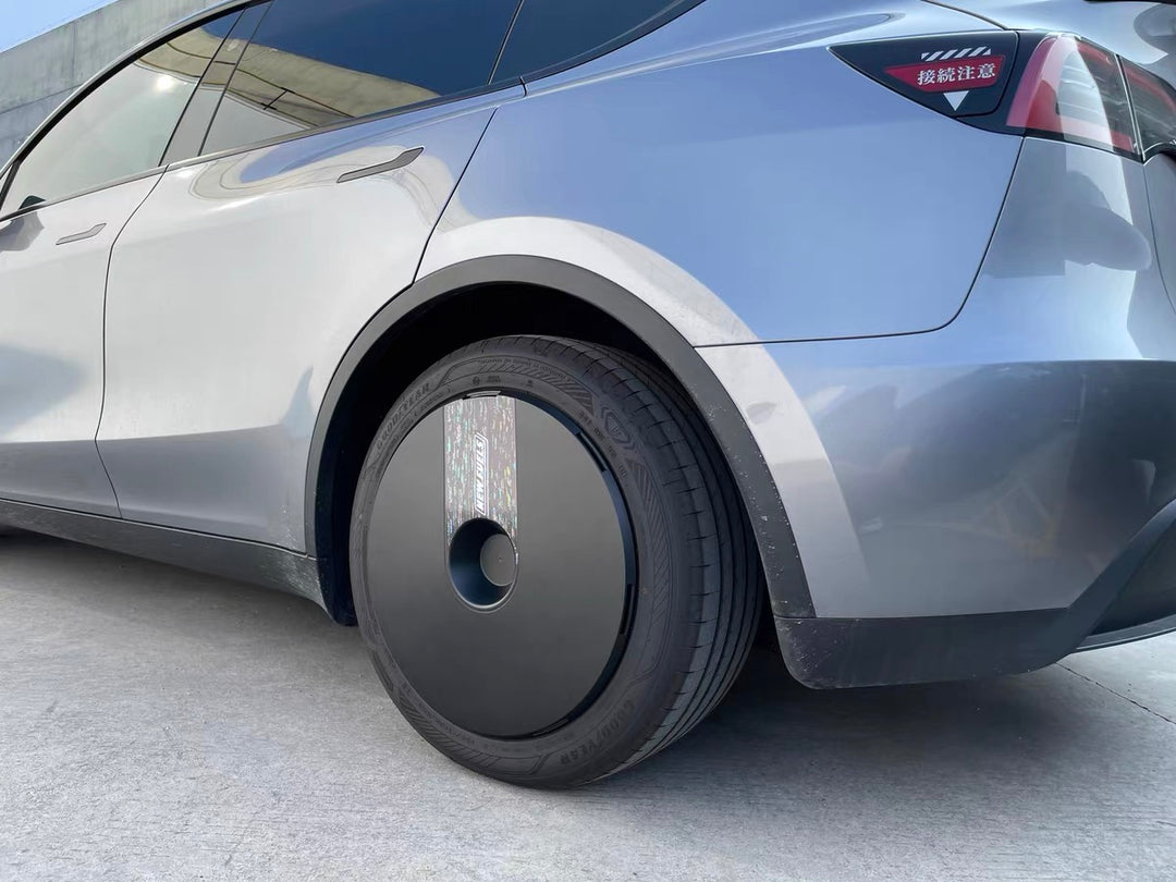 Airio Design - Enjoliveurs noirs et blancs pour enjoliveurs Tesla Model Y 19" un jeu de 4 pcs