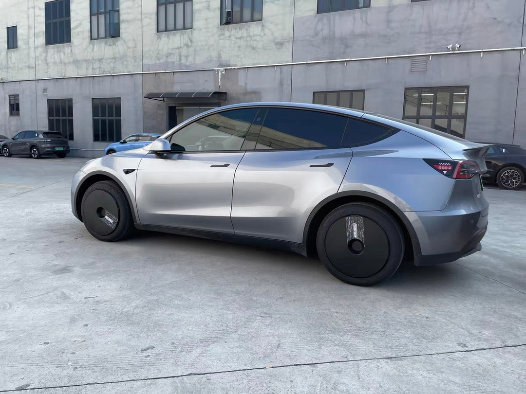 Airio Design - Enjoliveurs noirs et blancs pour enjoliveurs Tesla Model Y 19" un jeu de 4 pcs