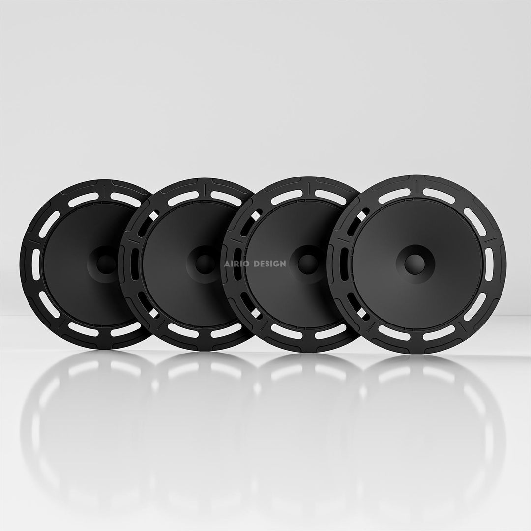 B7 Black Matte wheel covers for Tesla Model 3 18" or Model Y 19" hubcaps