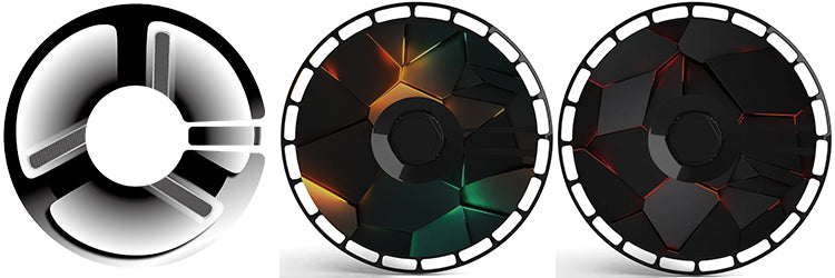 A3-2 Tesla Aero wheel covers for Model Y 19" 20" or Model 3 18" hubcaps a set 4 pcs