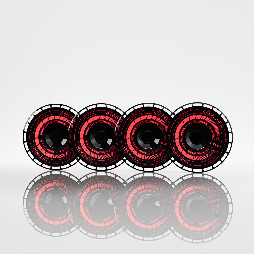D3 Red Sci-fi UV printing Tesla Aero wheel covers for Model 3YXS 3yxs 21" 20" 19" 18" hubcaps