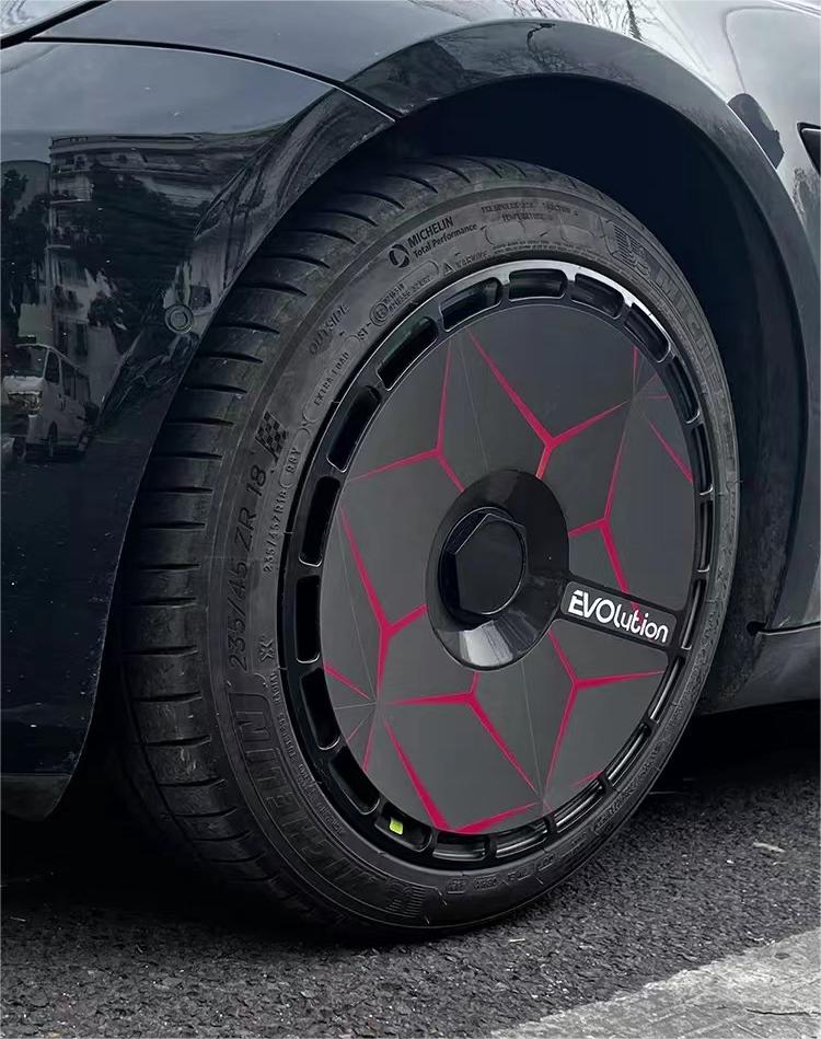 A3-2 Tesla Aero wheel covers for Model Y 19" 20" or Model 3 18" hubcaps a set 4 pcs