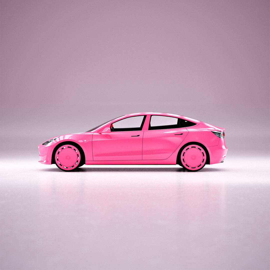 Enjoliveurs B5 Barbie Pink pour Tesla Model 3 18" ou Model Y 19"