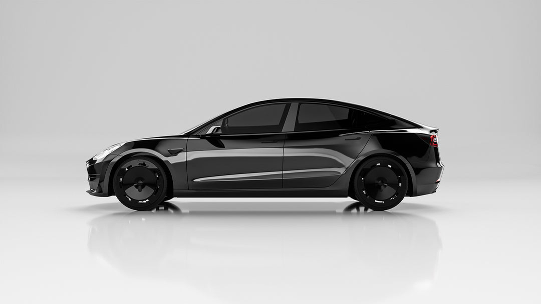 Enjoliveurs de roue Aerodisc C1 Samurai Black pour Tesla Model Y 19" 4 pièces