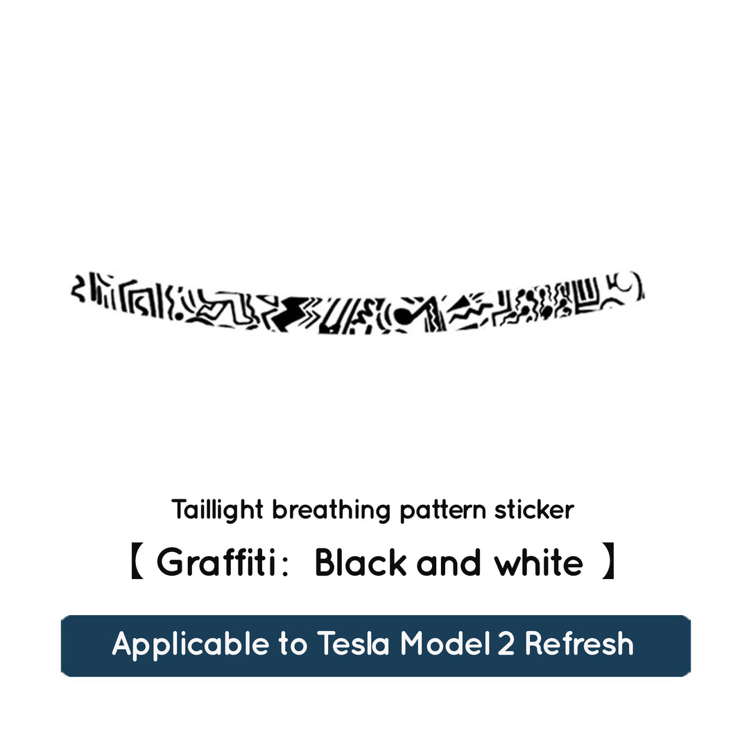 'Light and Shadow' taillight Decorative Decals for Tesla Model Y / YL (Refresh)