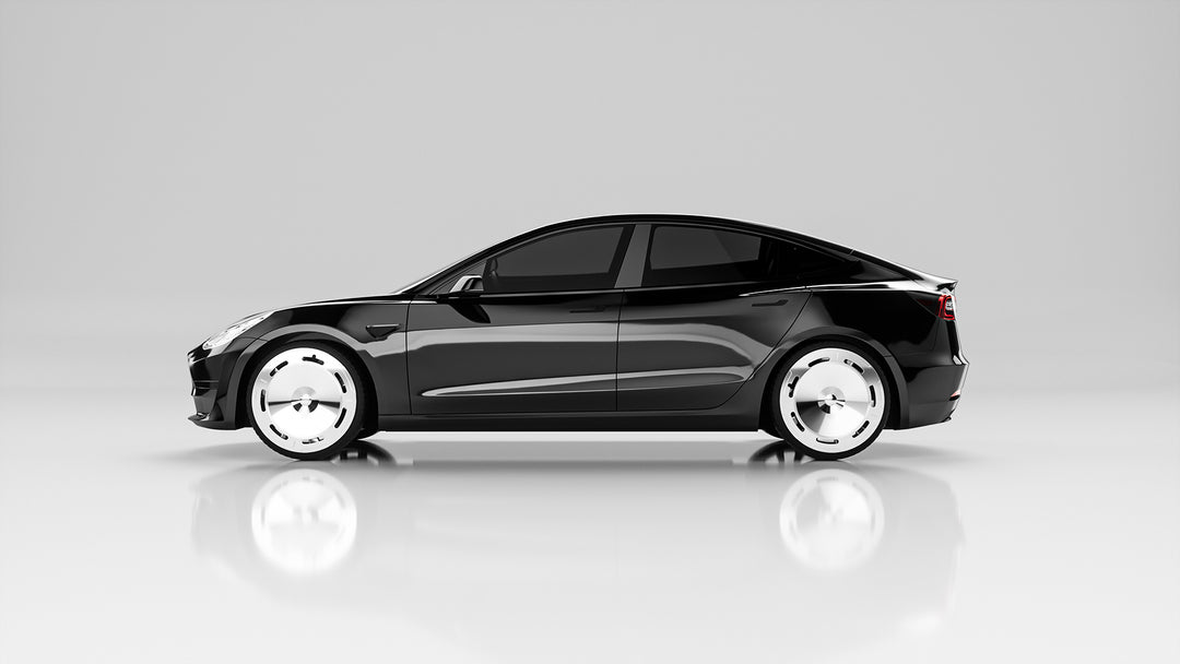 C3 Chorme Chrysalis Tesla wheel covers for Model Y 19" hubcaps a set 4 pcs