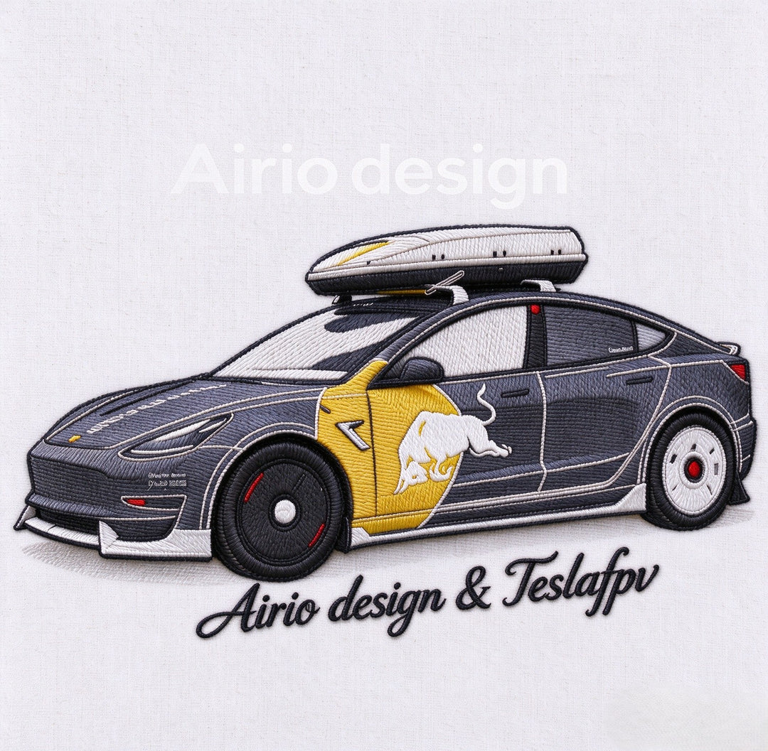 Custom-embroidered T-shirt for car enthusiasts