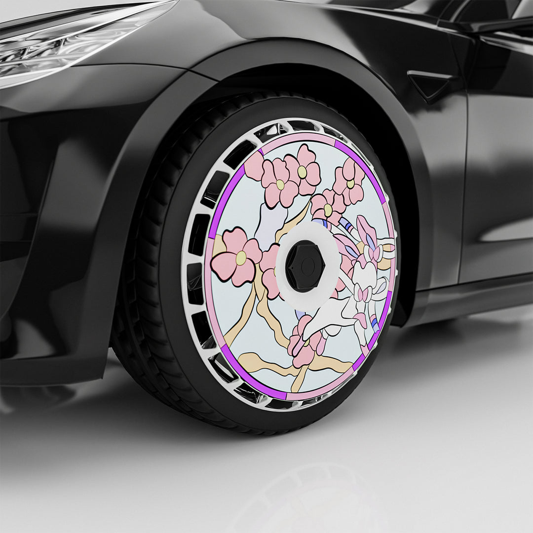 A1-31 Customized link  UV printing Tesla Aero wheel covers for Model 3YXS 3yxs 21" 20" 19" 18" hubcaps