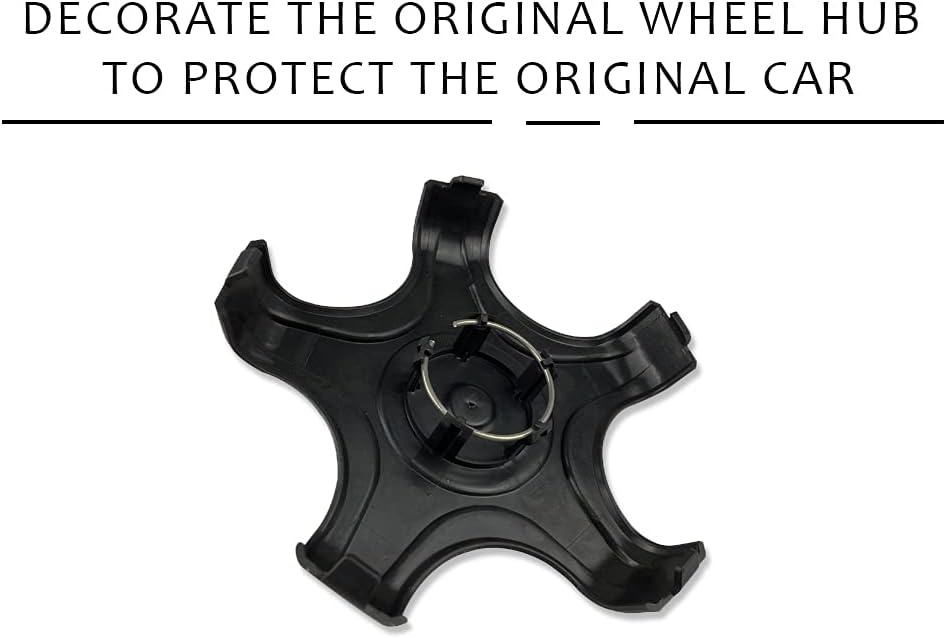 Cache-moyeux et cache-moyeux A1-72 Premium pour jantes standard d'origine de 18 et 19 pouces - Spécialement conçus pour Tesla Model 3 - Fibre de carbone noire