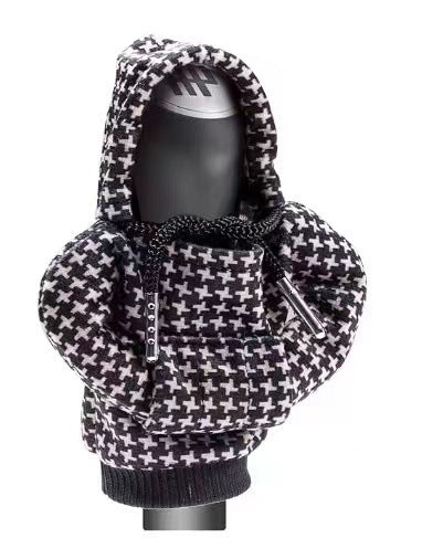 Mini sweat à capuche E1-3 pour pommeau de levier de vitesse universel, gadgets mignons pour intérieur automobile