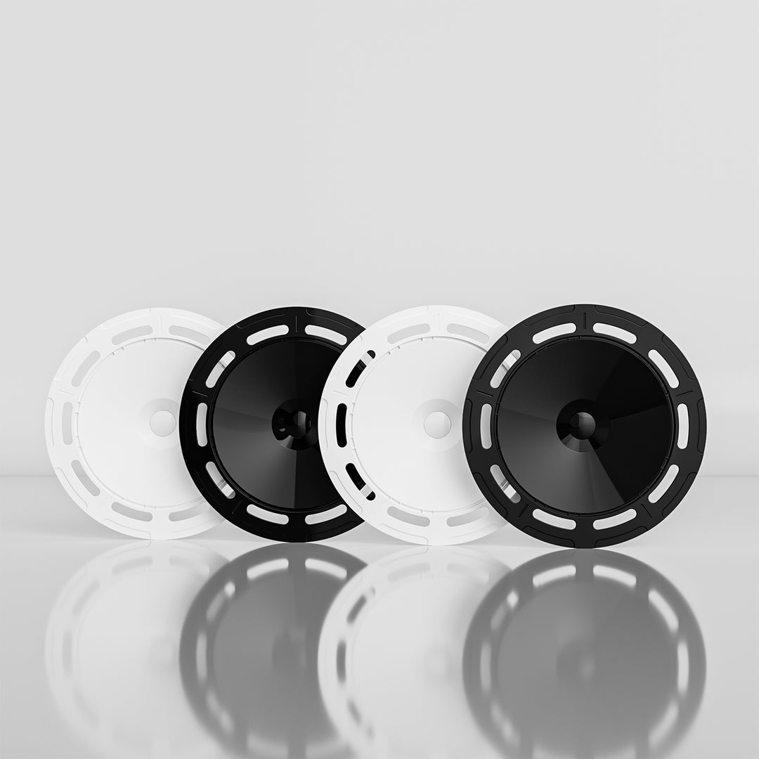 B7 2 enjoliveurs de roue Aerodisc Tesla entièrement noirs et 2 entièrement blancs pour modèle 3 18'' Modèle Y 19''