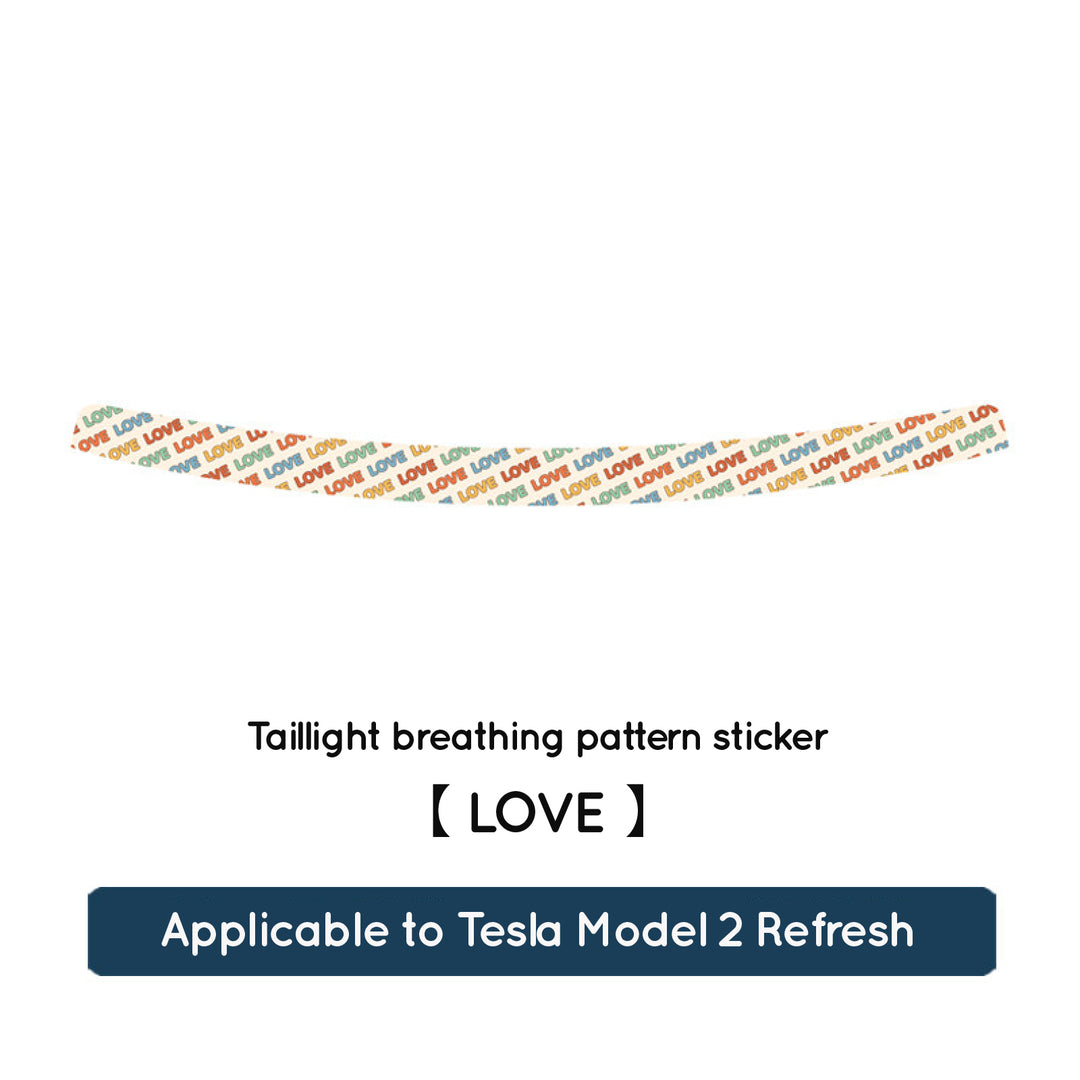 'Light and Shadow' taillight Decorative Decals for Tesla Model Y / YL (Refresh)