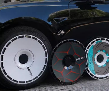 A3-2 Tesla Aero wheel covers for Model Y 19" 20" or Model 3 18" hubcaps a set 4 pcs