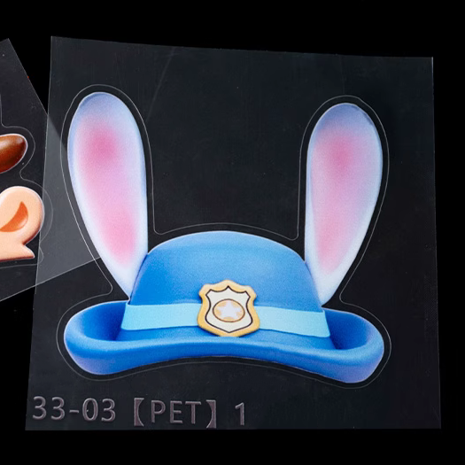 Fox and bunny Christmas car emblem stickers for Tesla and other car