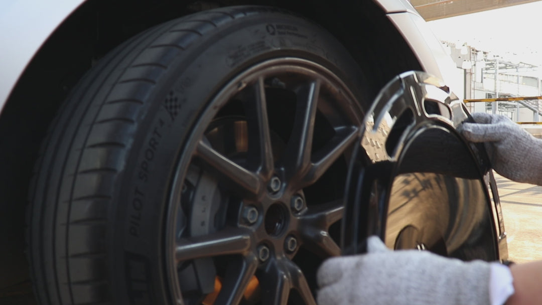 C1 Samurai Black Aerodisc wheel covers for Tesla Model Y 19" hubcaps