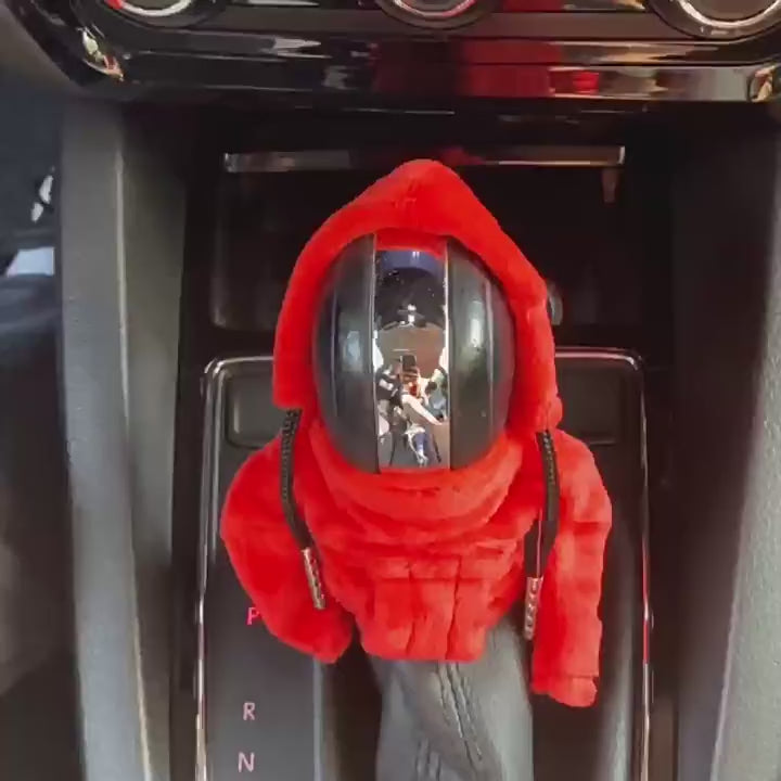 Mini sweat à capuche E1-3 pour pommeau de levier de vitesse universel, gadgets mignons pour intérieur automobile